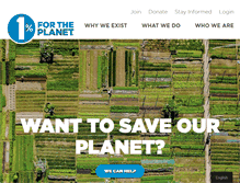 Tablet Screenshot of onepercentfortheplanet.org